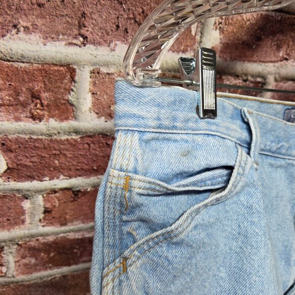 Wrangler Jean Shorts M | Blue Denim Vintage Western Y2K High Waist Summer - Picture 4 of 5